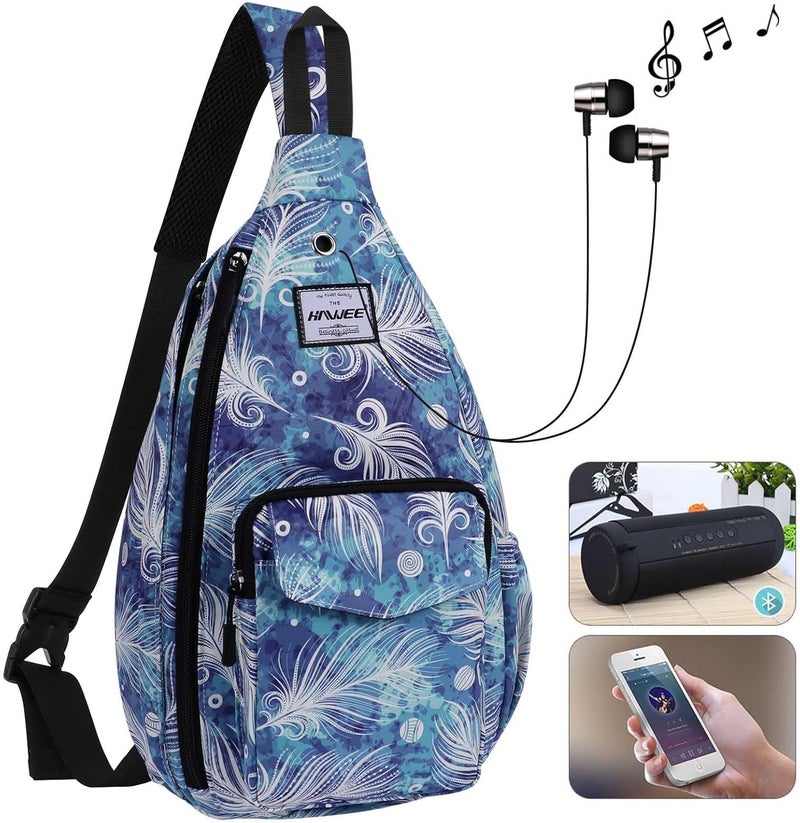 HAWEE Backpack Sling for Women Anti-Water Crossbody Bag Inclined Adjustable Pack | Casual, Adjustable Strap, Water Repellent, for Travel/Sport - Image 2